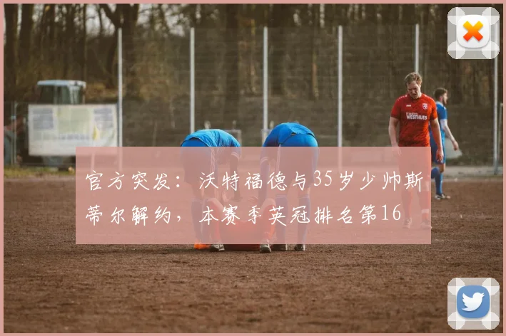 官方突发：沃特福德与35岁少帅斯蒂尔解约，本赛季英冠排名第16